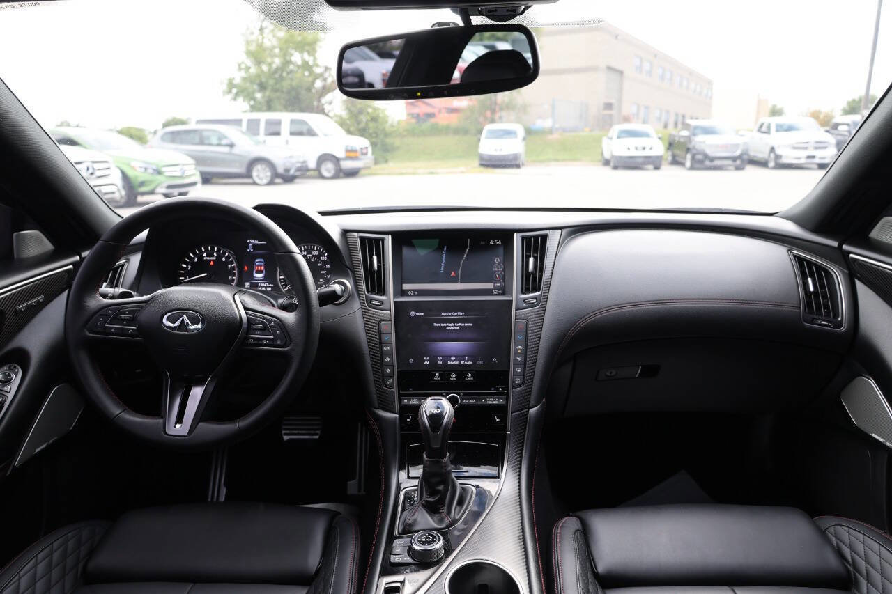 Used 2023 INFINITI Q50 Red Sport 400 w/ Black Opal Edition AWD/4WD image 14