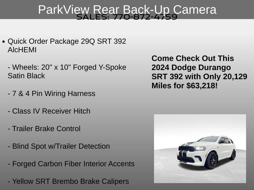 Used 2024 Dodge Durango SRT AWD/4WD image 24