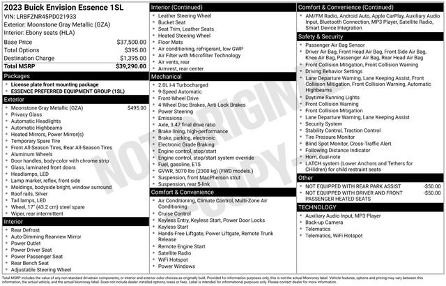 Used 2023 Buick Envision Essence image 7