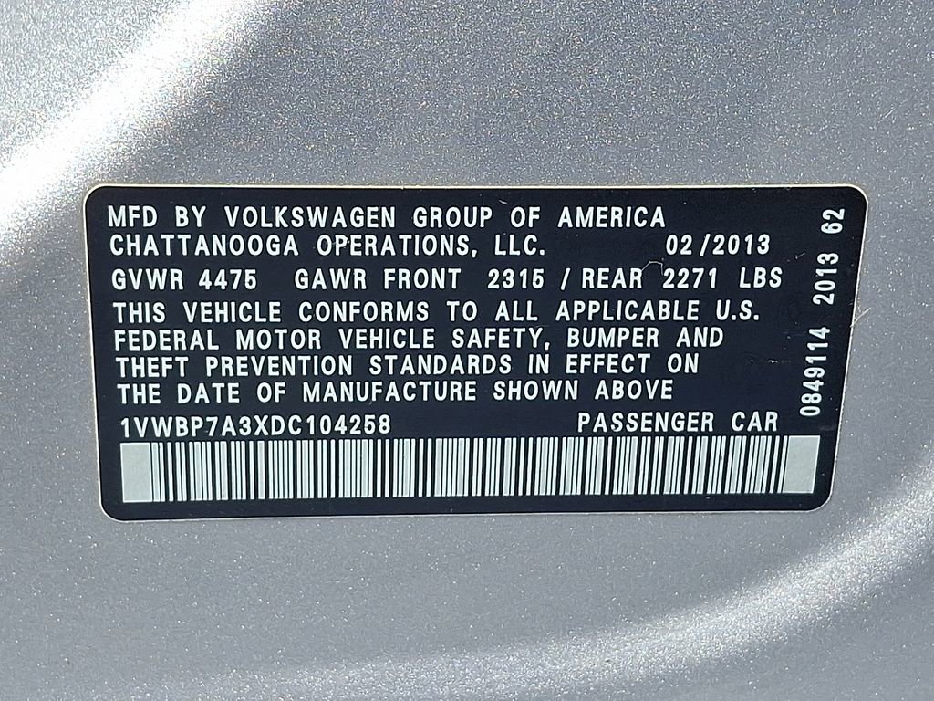 Used 2013 Volkswagen Passat 2.5 SE FWD image 26