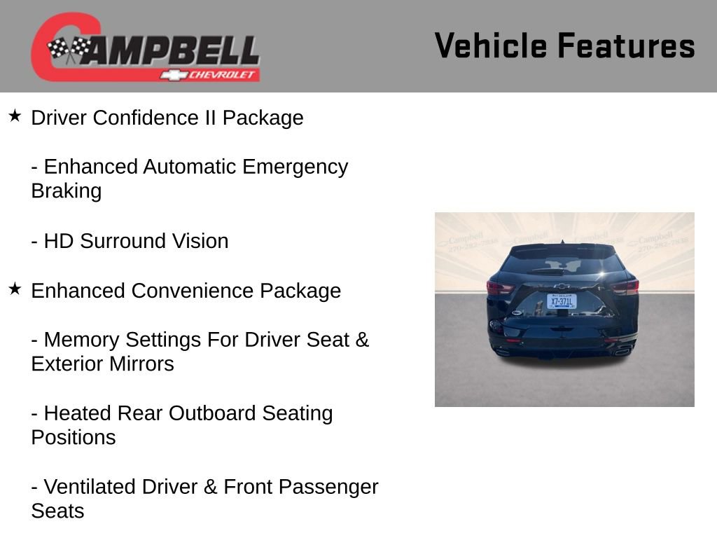 Used 2024 Chevrolet Blazer RS w/ Driver Confidence II Package image 10