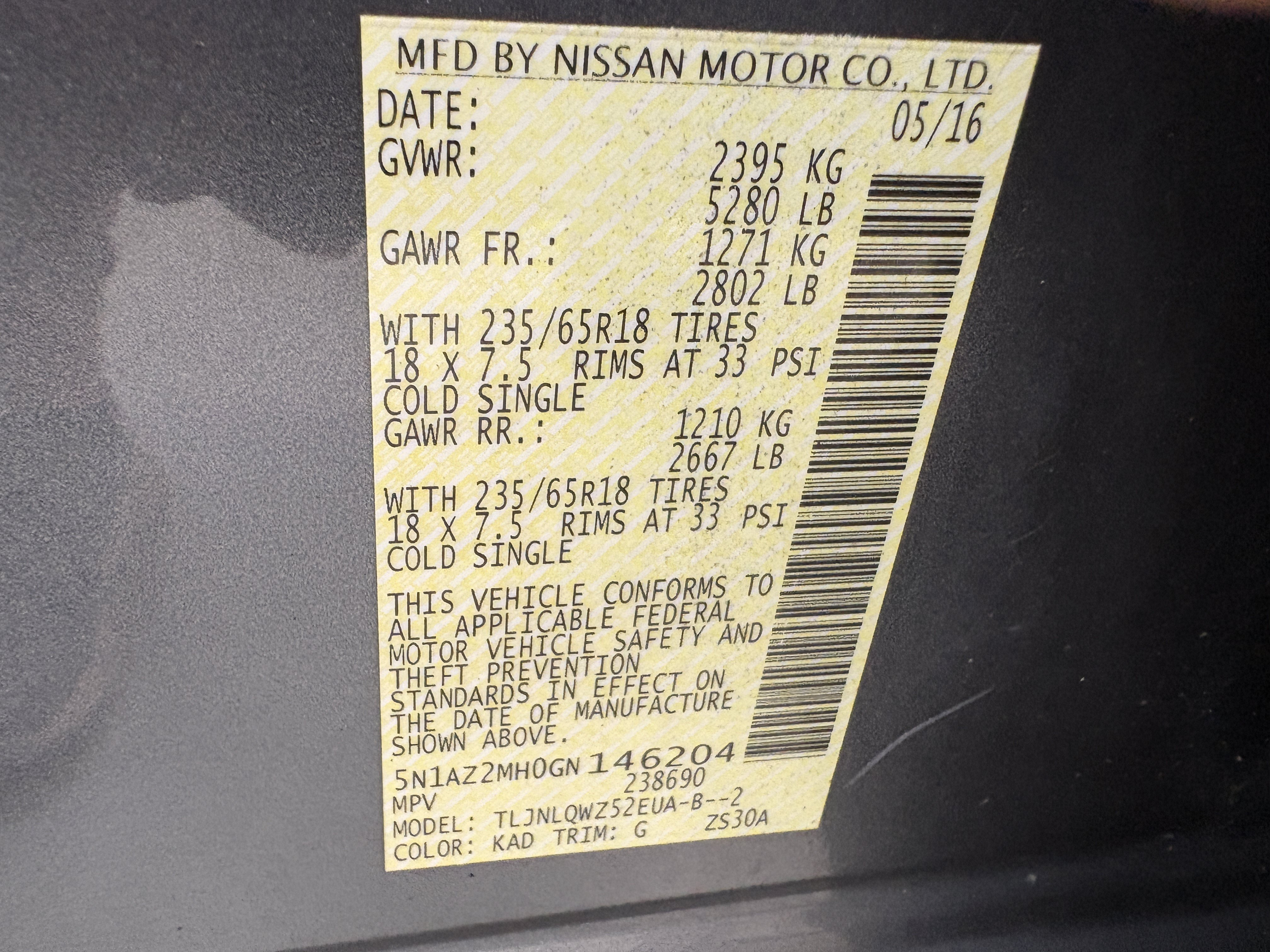 Used 2016 Nissan Murano SV w/ Premium Package AWD/4WD image 34
