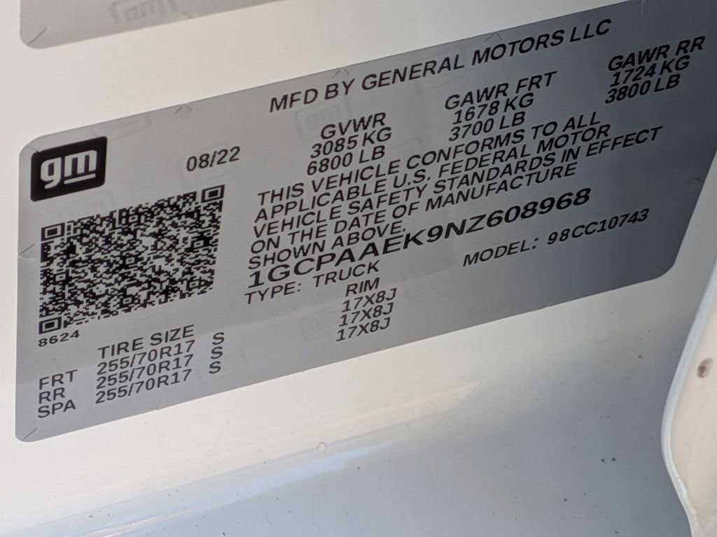 Used 2022 Chevrolet Silverado 1500 W/T w/ WT Value Package image 30