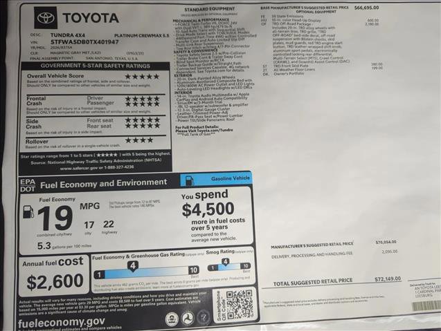 New 2026 Toyota Tundra Platinum image 23