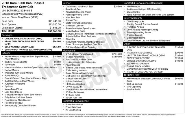 Used 2018 RAM 3500 Tradesman w/ Chrome Appearance Group image 27