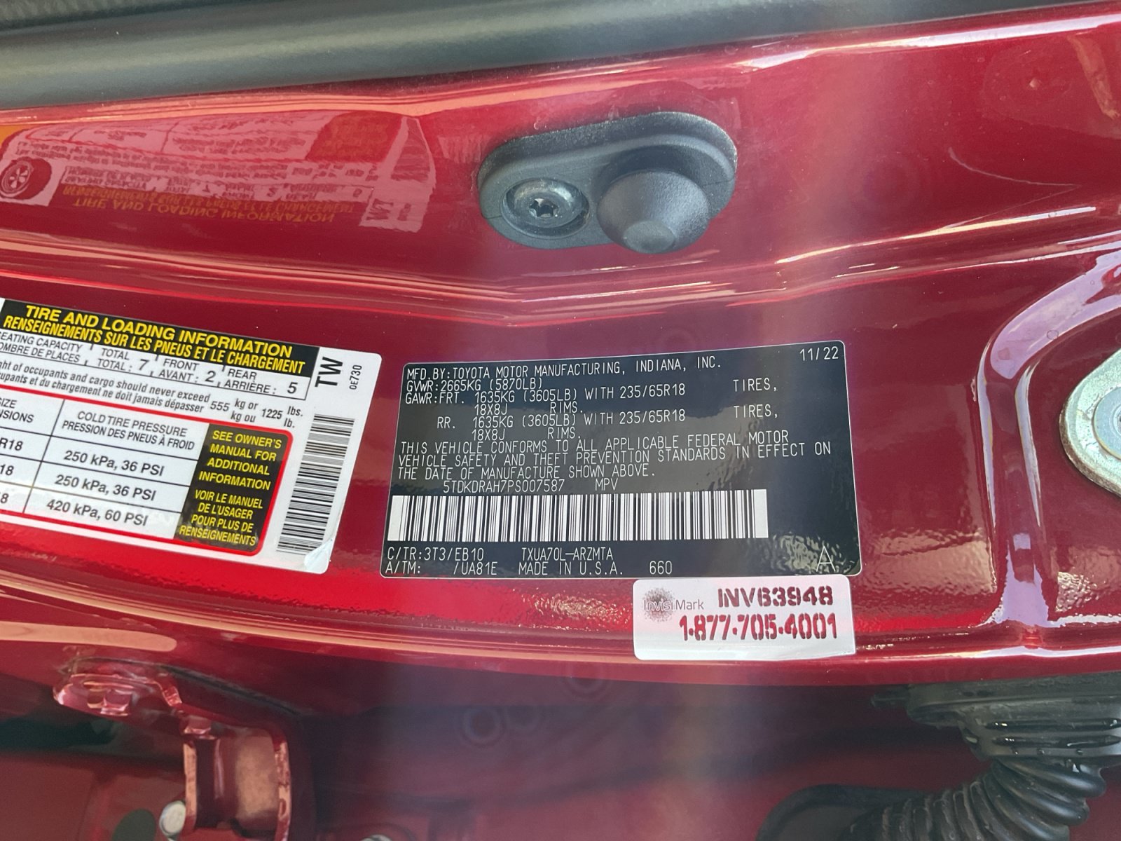 Used 2023 Toyota Highlander XLE FWD image 24