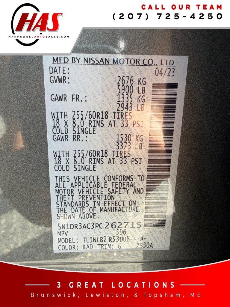 Used 2023 Nissan Pathfinder S AWD/4WD image 19