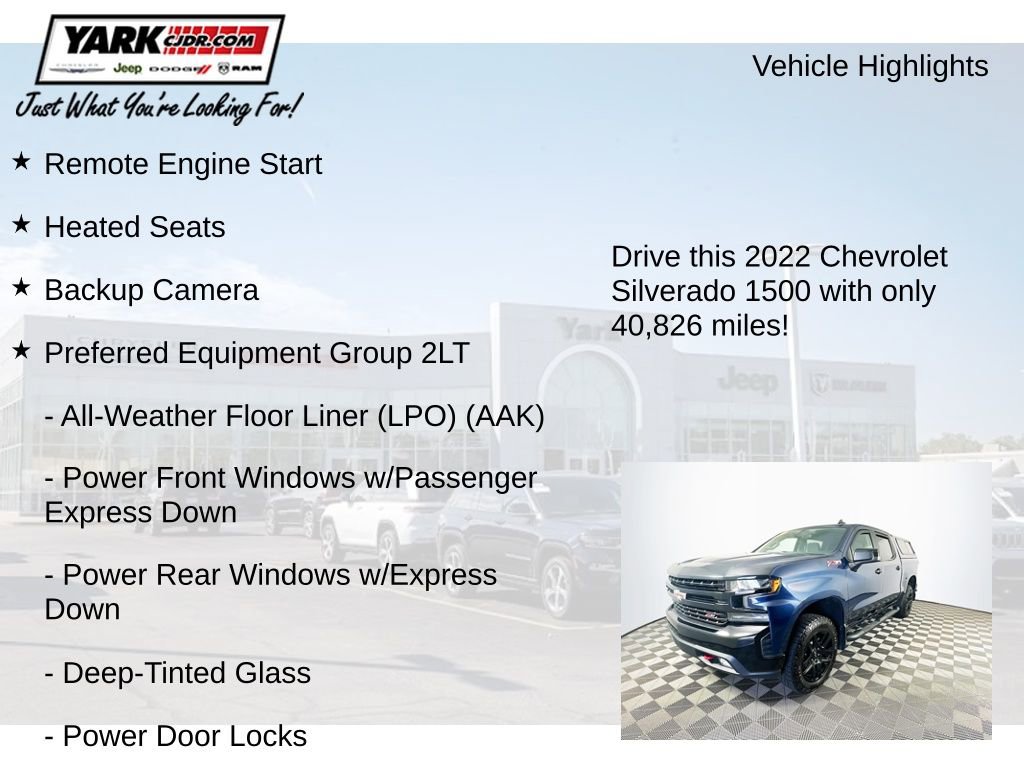 Used 2022 Chevrolet Silverado 1500 LT Trail Boss w/ Bed Protection Package AWD/4WD image 7