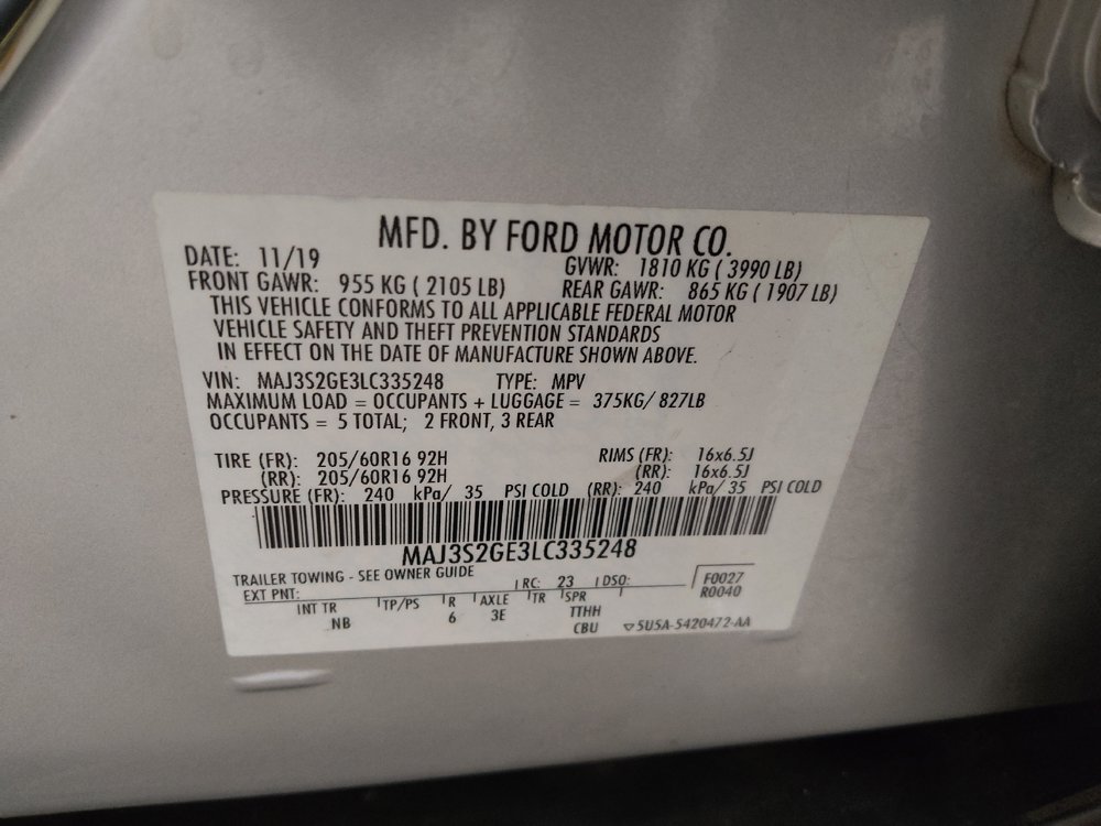 Used 2020 Ford EcoSport SE w/ SE Convenience Package FWD image 33