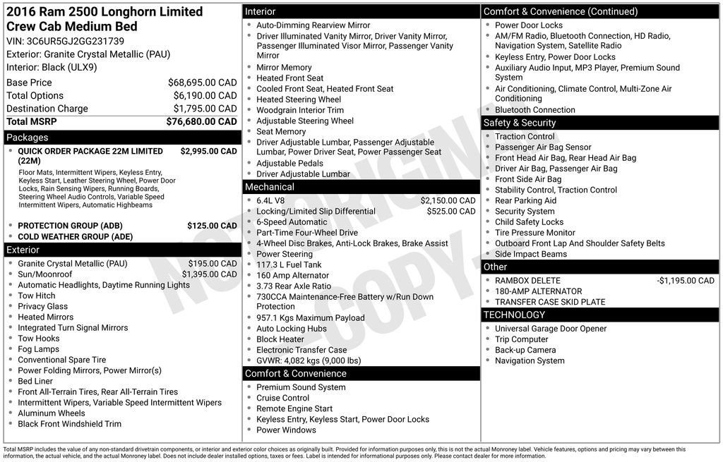 Used 2016 RAM 2500 Limited image 28