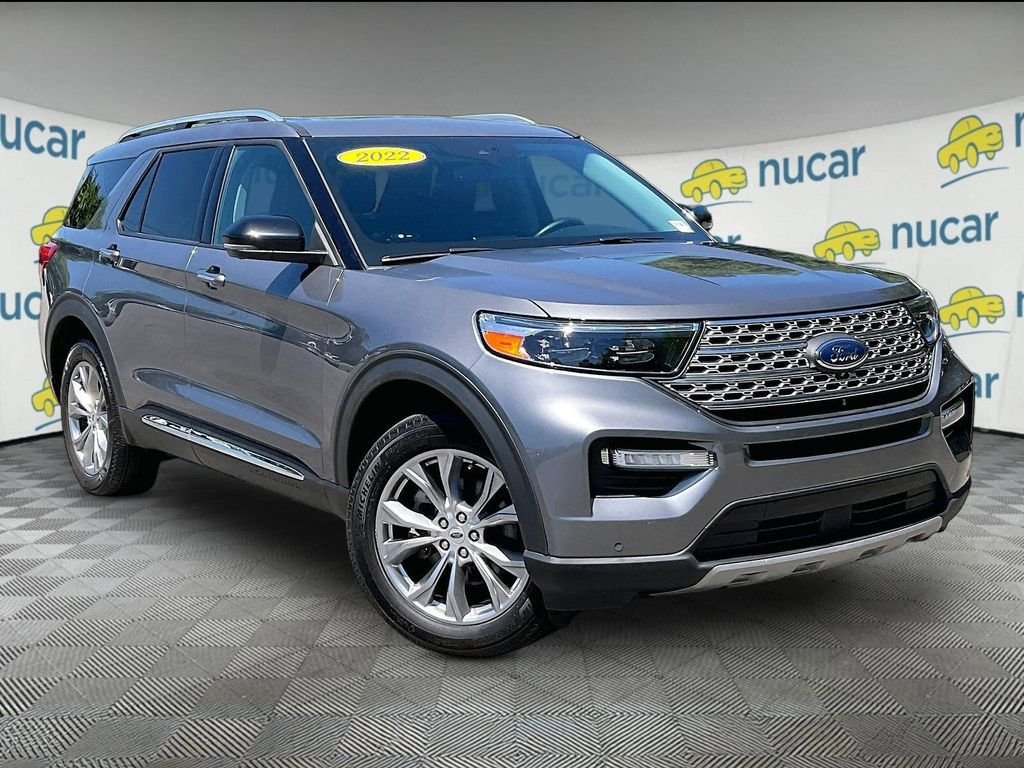 Used 2022 Ford Explorer Limited w/ Class IV Trailer Tow Package AWD/4WD image 1