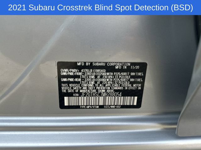 Used 2021 Subaru Crosstrek 2.5i Sport w/ Moonroof Package AWD/4WD image 31