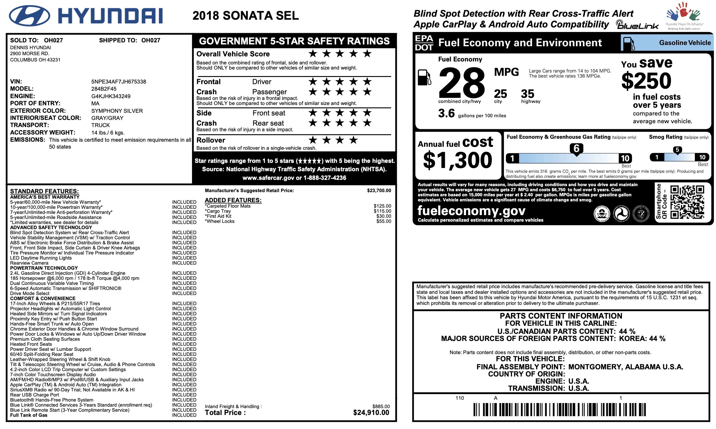 Used 2018 Hyundai Sonata SEL image 6