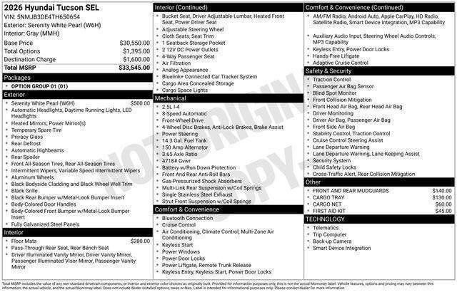 New 2026 Hyundai Tucson SEL FWD image 31