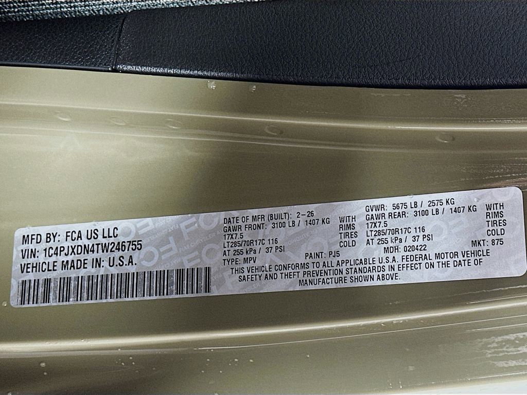 New 2026 Jeep Wrangler Unlimited Sport image 19