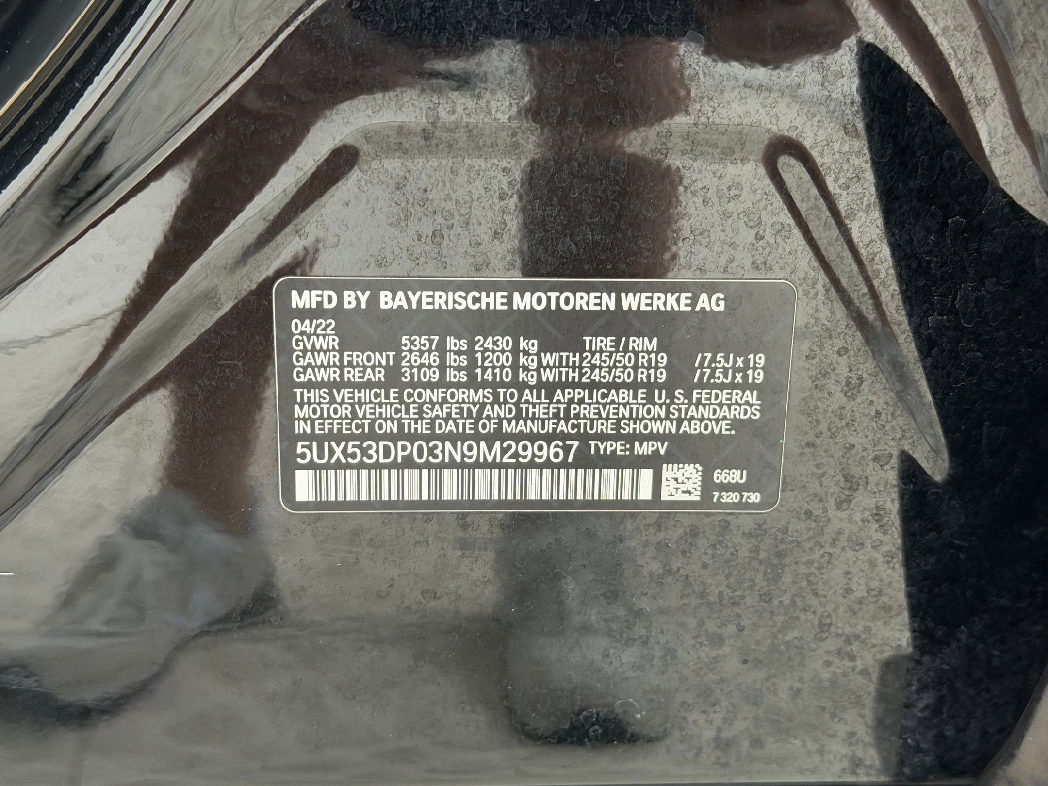 Used 2022 BMW X3 xDrive30i w/ Convenience Package image 20