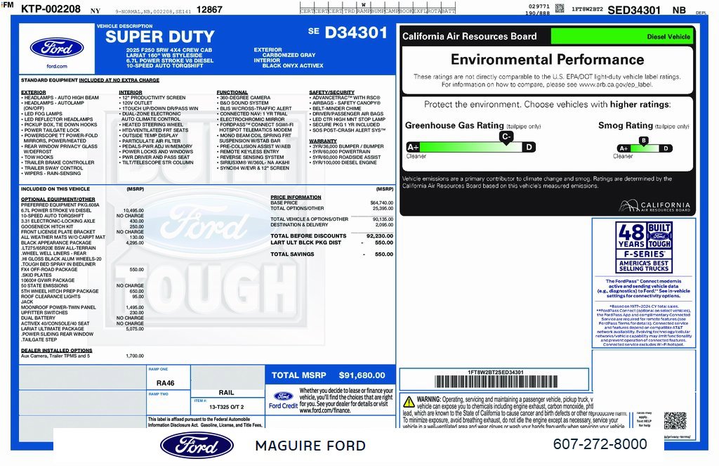 New 2025 Ford F250 Lariat w/ Lariat Ultimate Package image 2