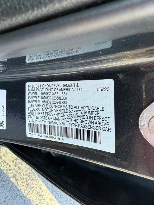 Certified 2023 Honda Accord EX image 27