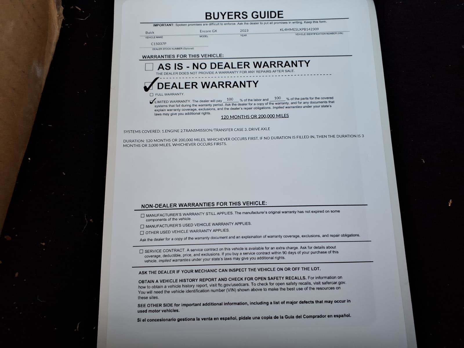 Used 2023 Buick Encore GX Select w/ Sport Touring Package AWD/4WD image 34