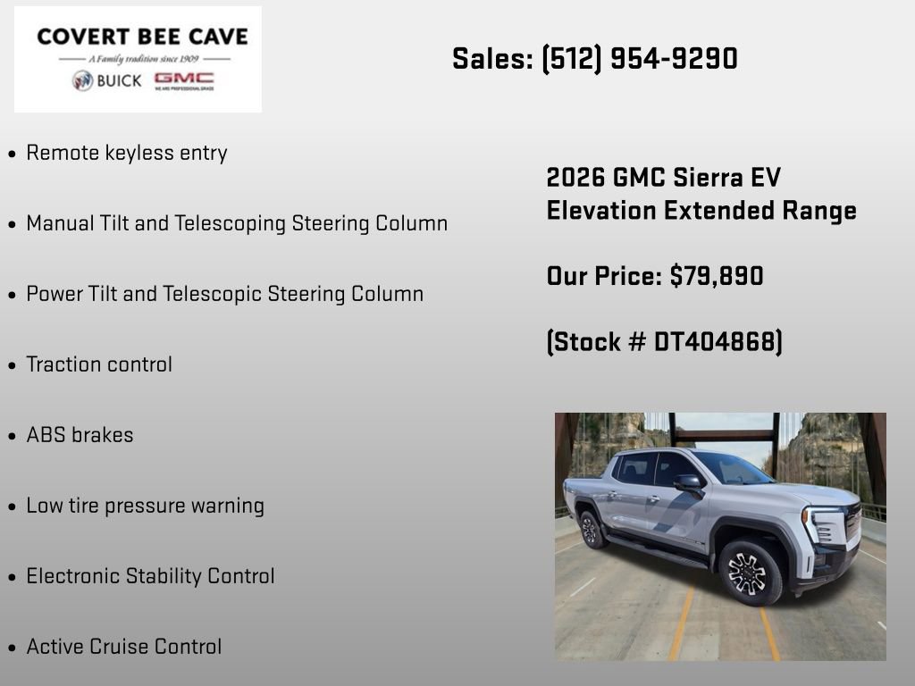 New 2026 GMC Sierra EV Elevation w/ Premium Package AWD/4WD image 36