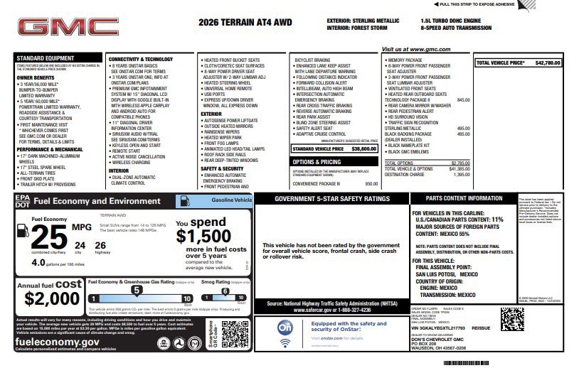 New 2026 GMC Terrain AT4 w/ Convenience Package III image 36