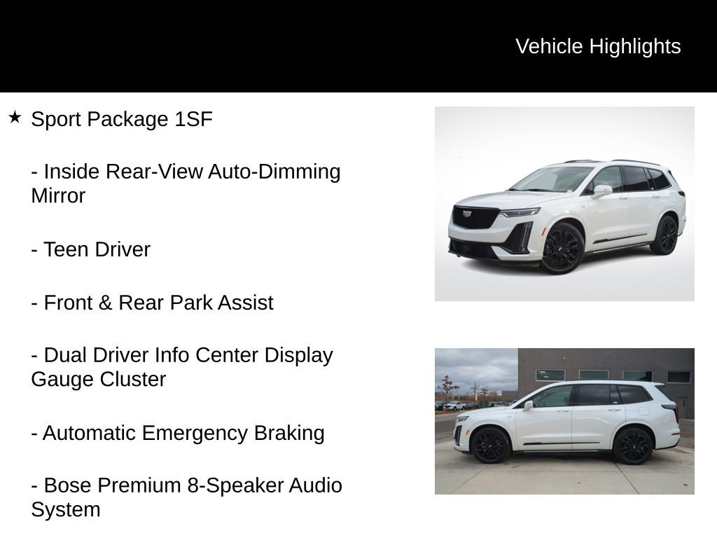 Used 2021 Cadillac XT6 Sport w/ LPO, ONYX Package image 6