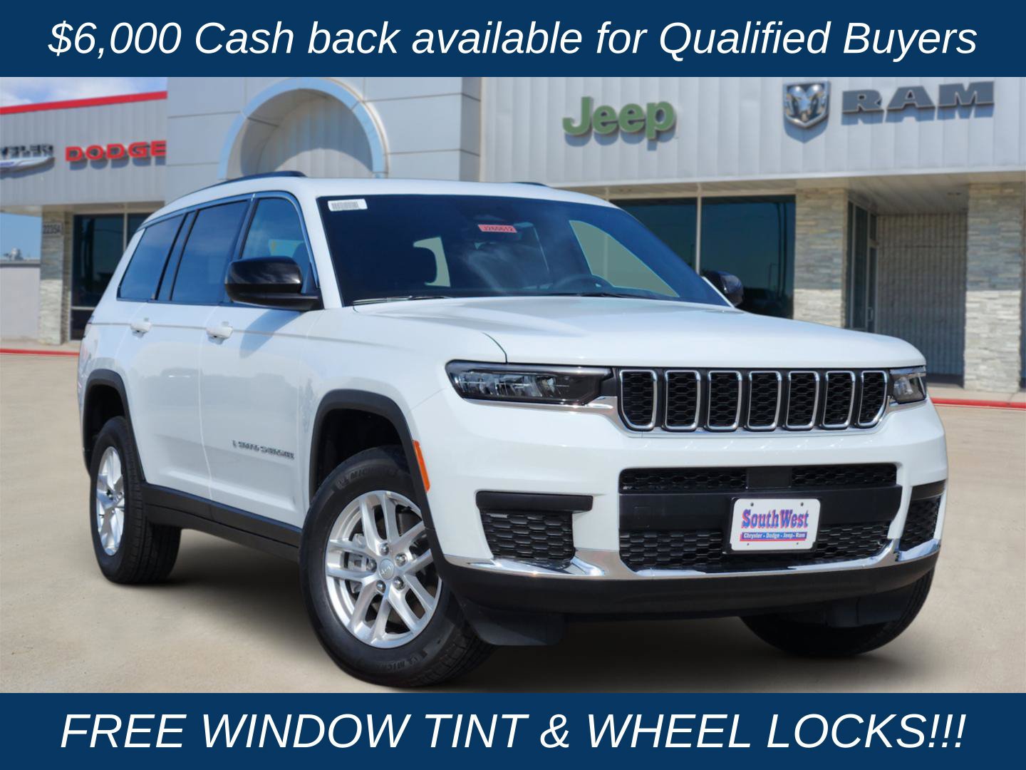 New 2026 Jeep Grand Cherokee L Laredo RWD 360° Tour