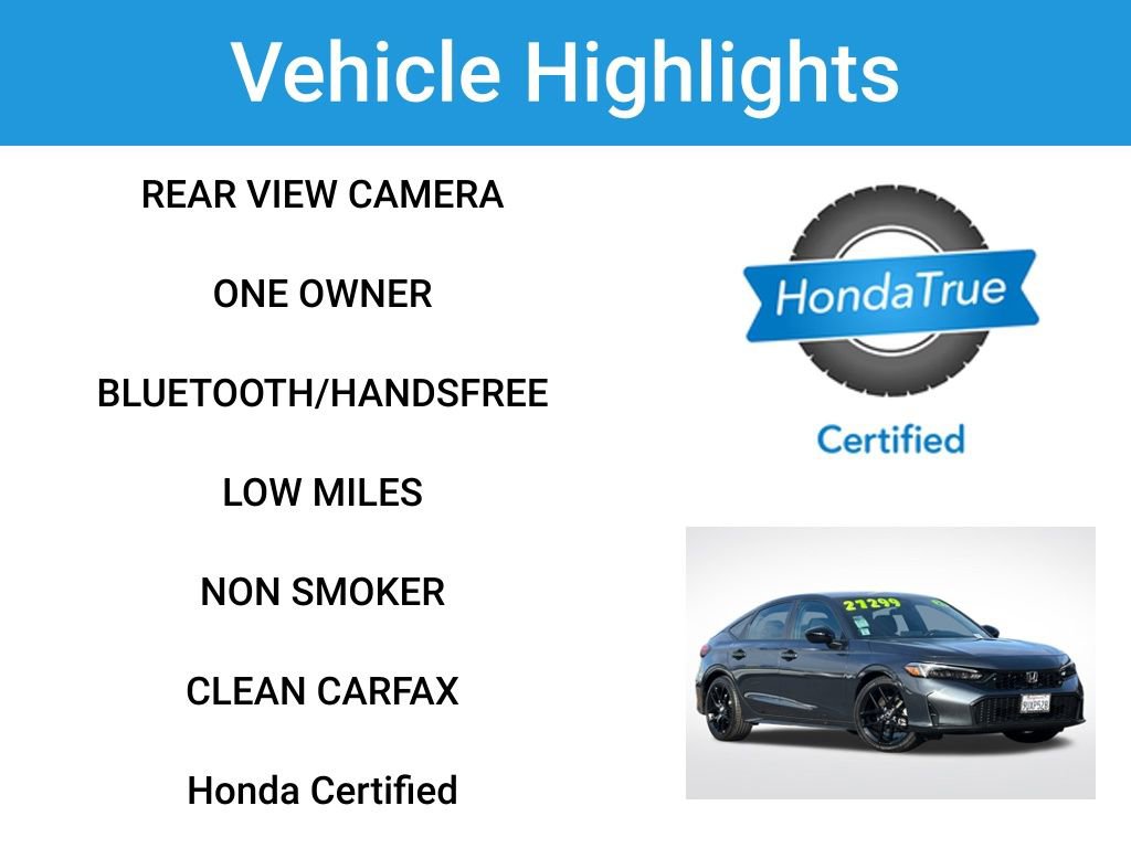 Certified 2025 Honda Civic Sport image 2