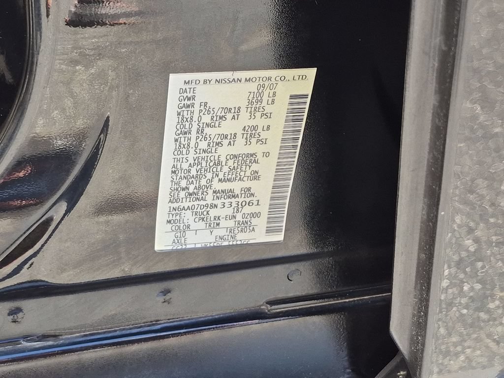 Used 2008 Nissan Titan XE RWD image 27