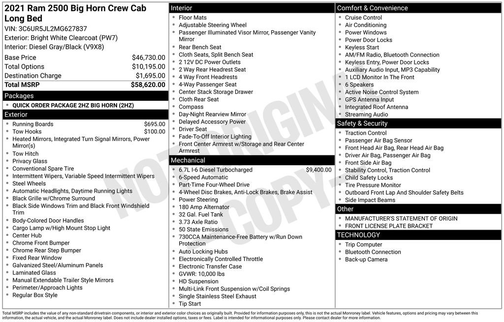 Used 2021 RAM 2500 Big Horn image 14