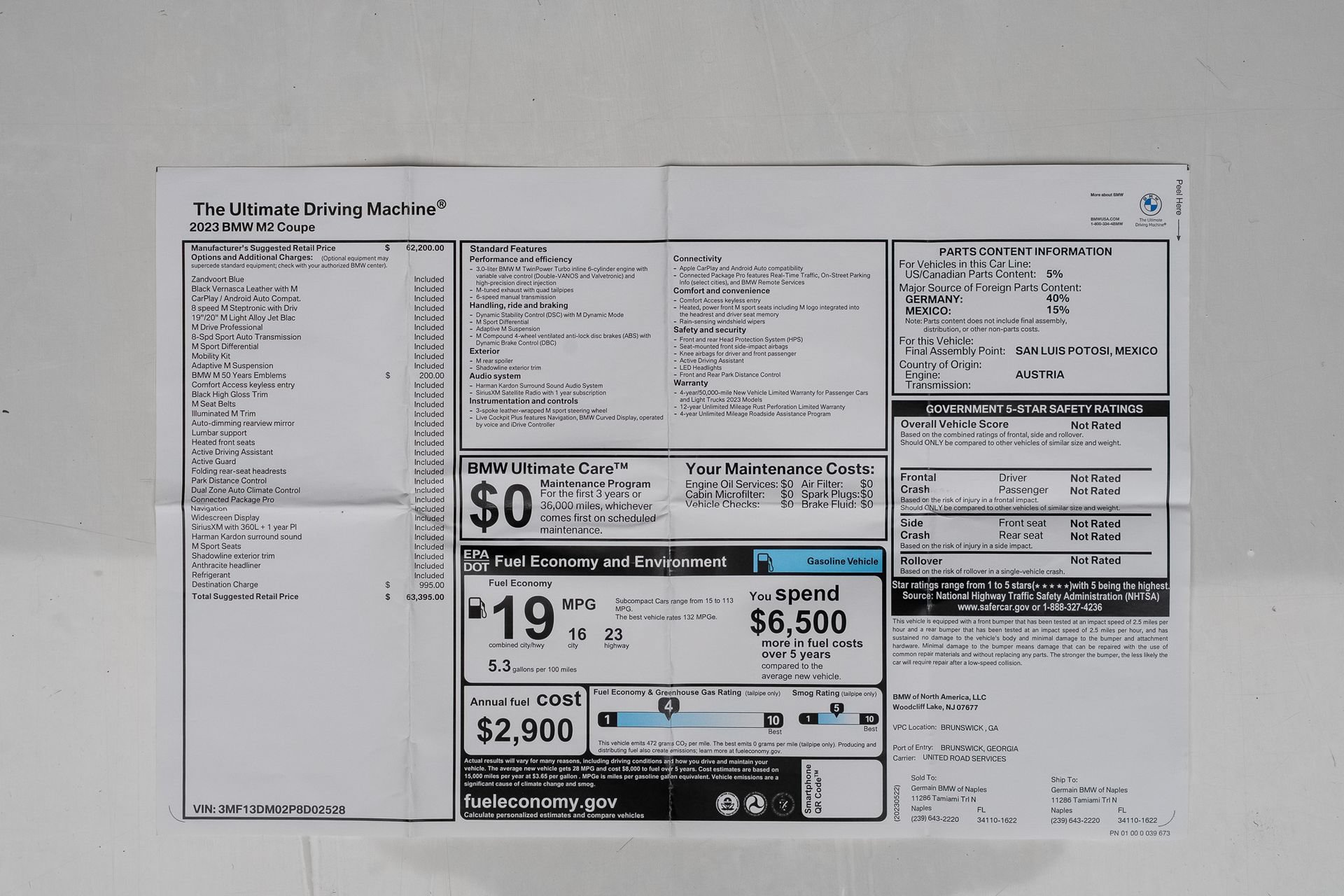 Used 2023 BMW M2 RWD image 82