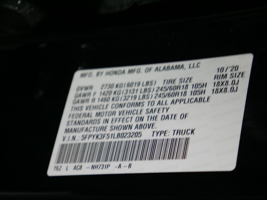 Used 2020 Honda Ridgeline RTL image 29