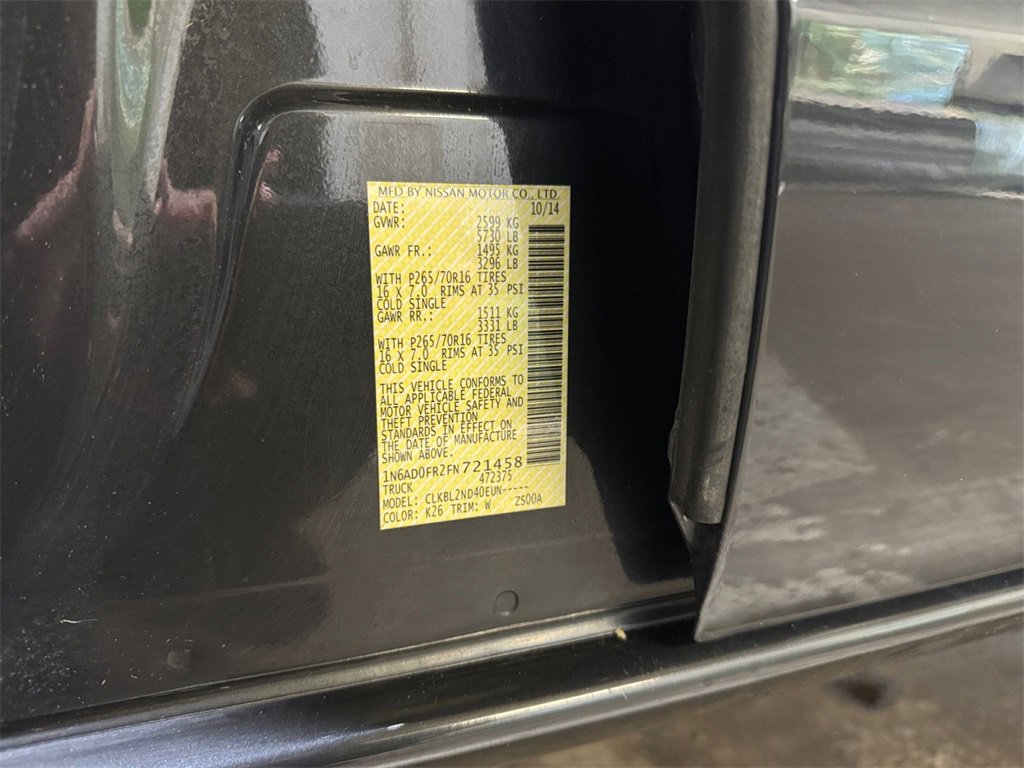 Used 2015 Nissan Frontier SV image 31