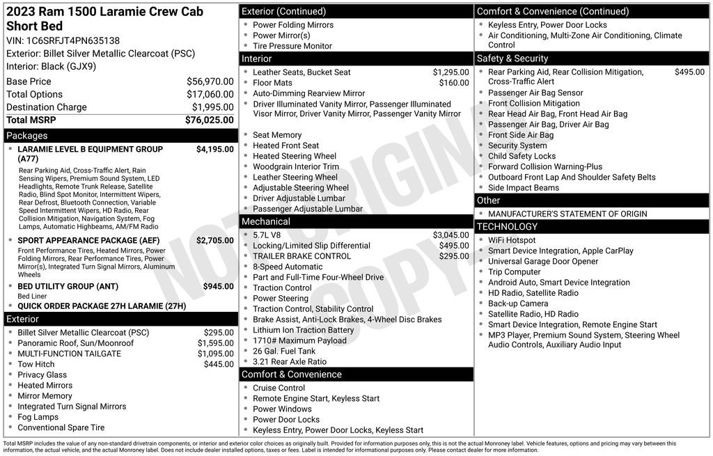 Used 2023 RAM 1500 Laramie AWD/4WD image 4