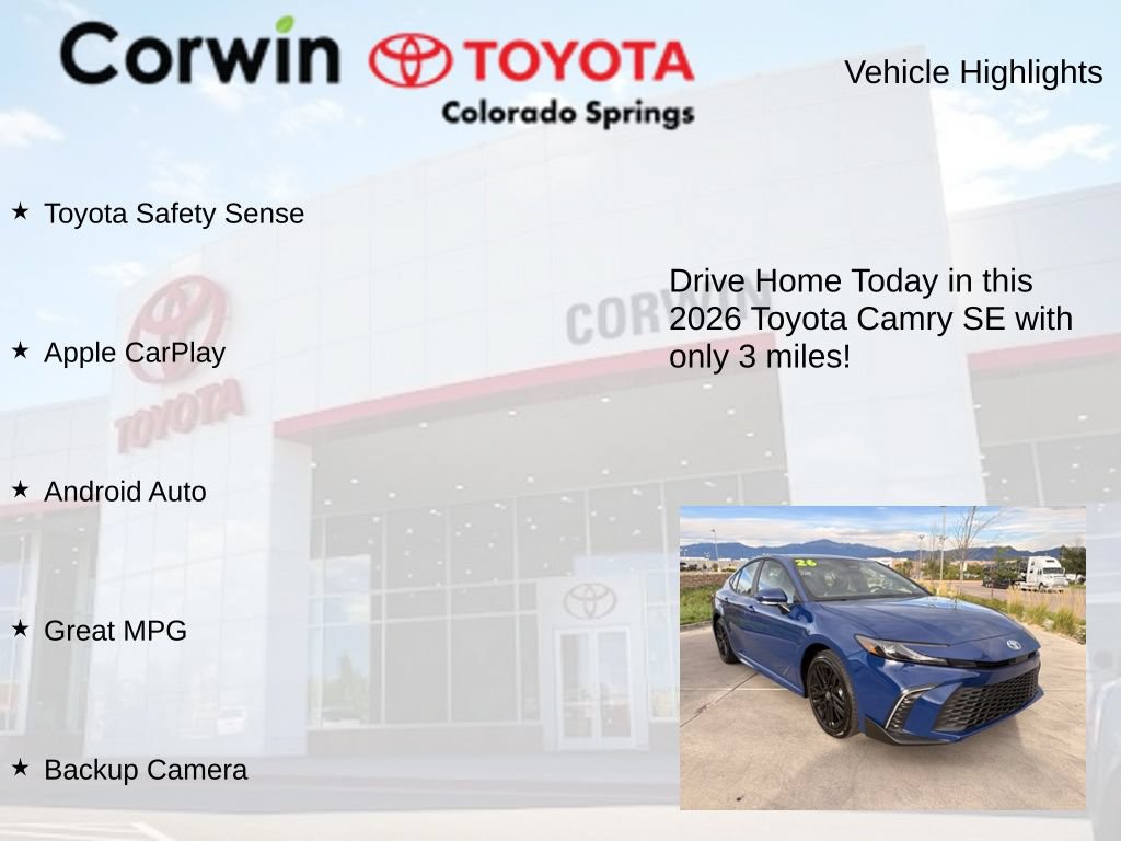 Used 2026 Toyota Camry SE FWD image 7