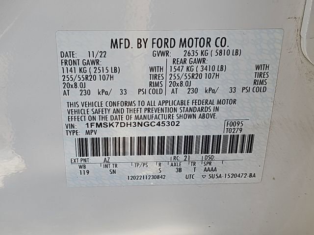 Used 2022 Ford Explorer XLT w/ Equipment Group 202A image 37