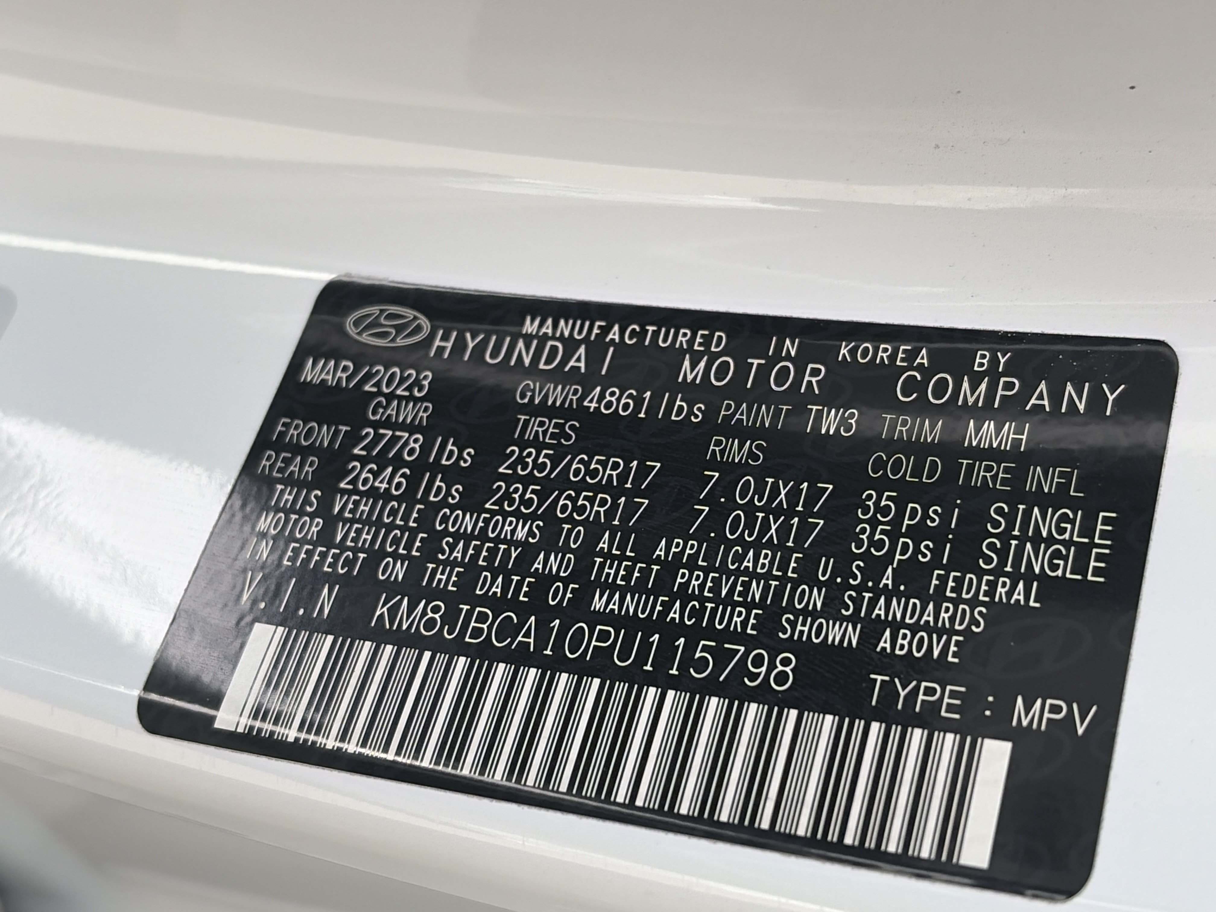Used 2023 Hyundai Tucson Blue AWD/4WD image 33