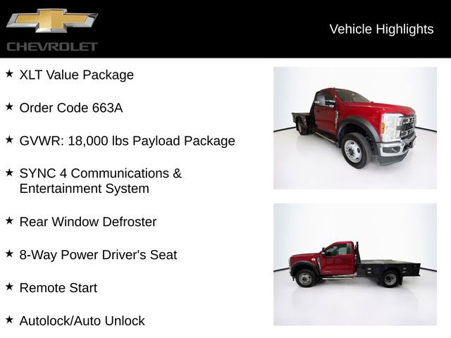 Used 2024 Ford F550 4x4 Regular Cab Super Duty w/ XLT Value Package image 5