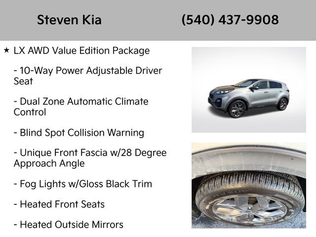 Certified 2022 Kia Sportage LX w/ LX AWD Value Edition Package image 8