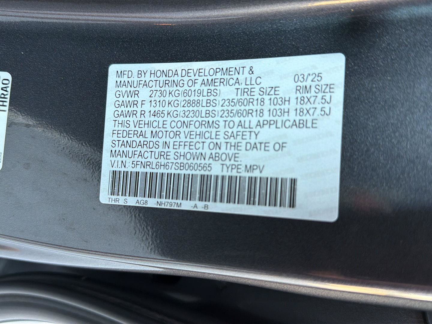 Used 2025 Honda Odyssey EX-L image 40