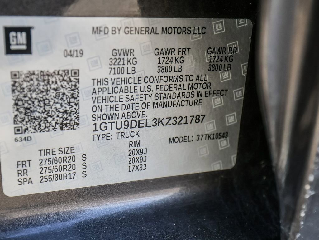 Used 2019 GMC Sierra 1500 SLT w/ SLT Premium Plus Package AWD/4WD image 36