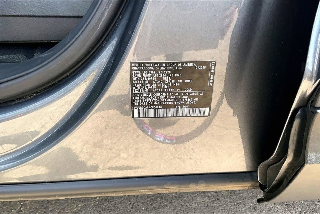 Used 2019 Volkswagen Atlas SE w/ Towing Package AWD/4WD image 33