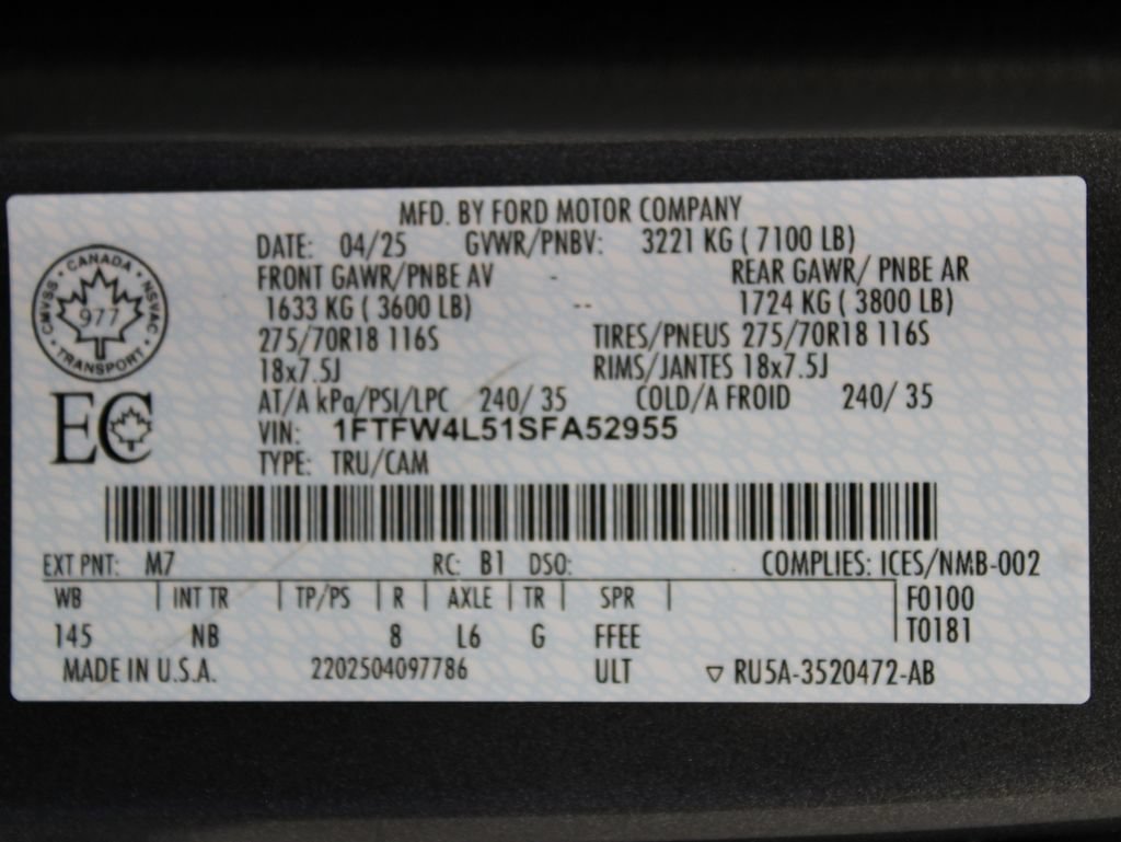Used 2025 Ford F150 Tremor w/ Equipment Group 402A High AWD/4WD image 77