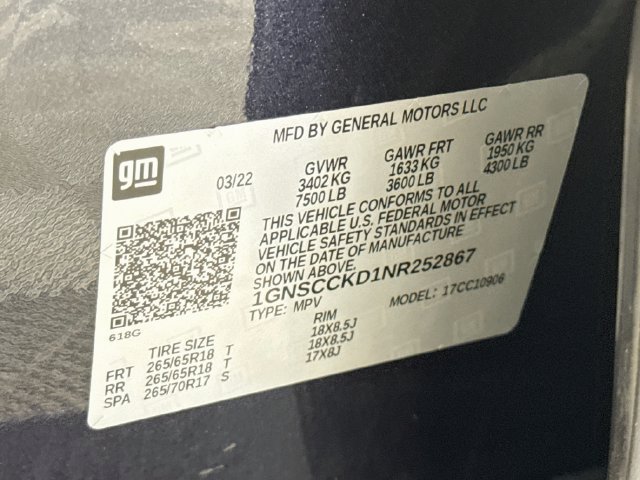 Used 2022 Chevrolet Suburban LT RWD image 39
