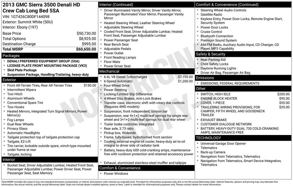 Used 2013 GMC Sierra 3500 Denali image 2