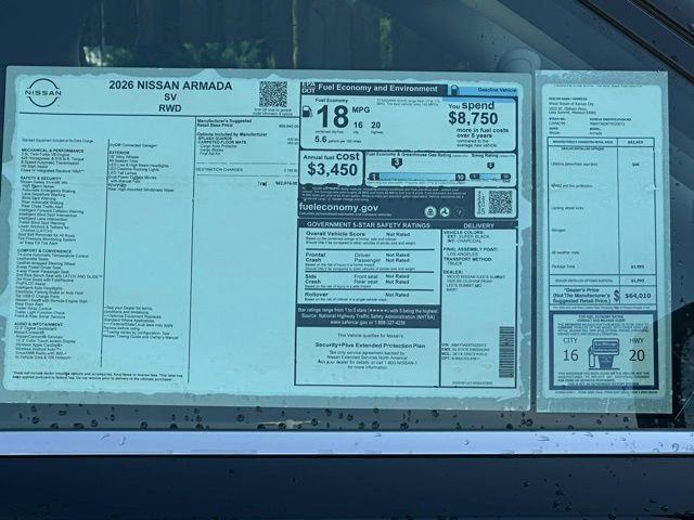 New 2026 Nissan Armada SV image 9