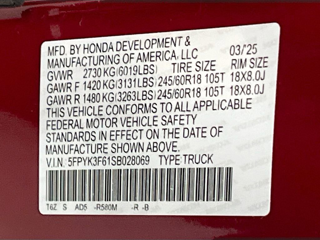 Used 2025 Honda Ridgeline TrailSport image 33