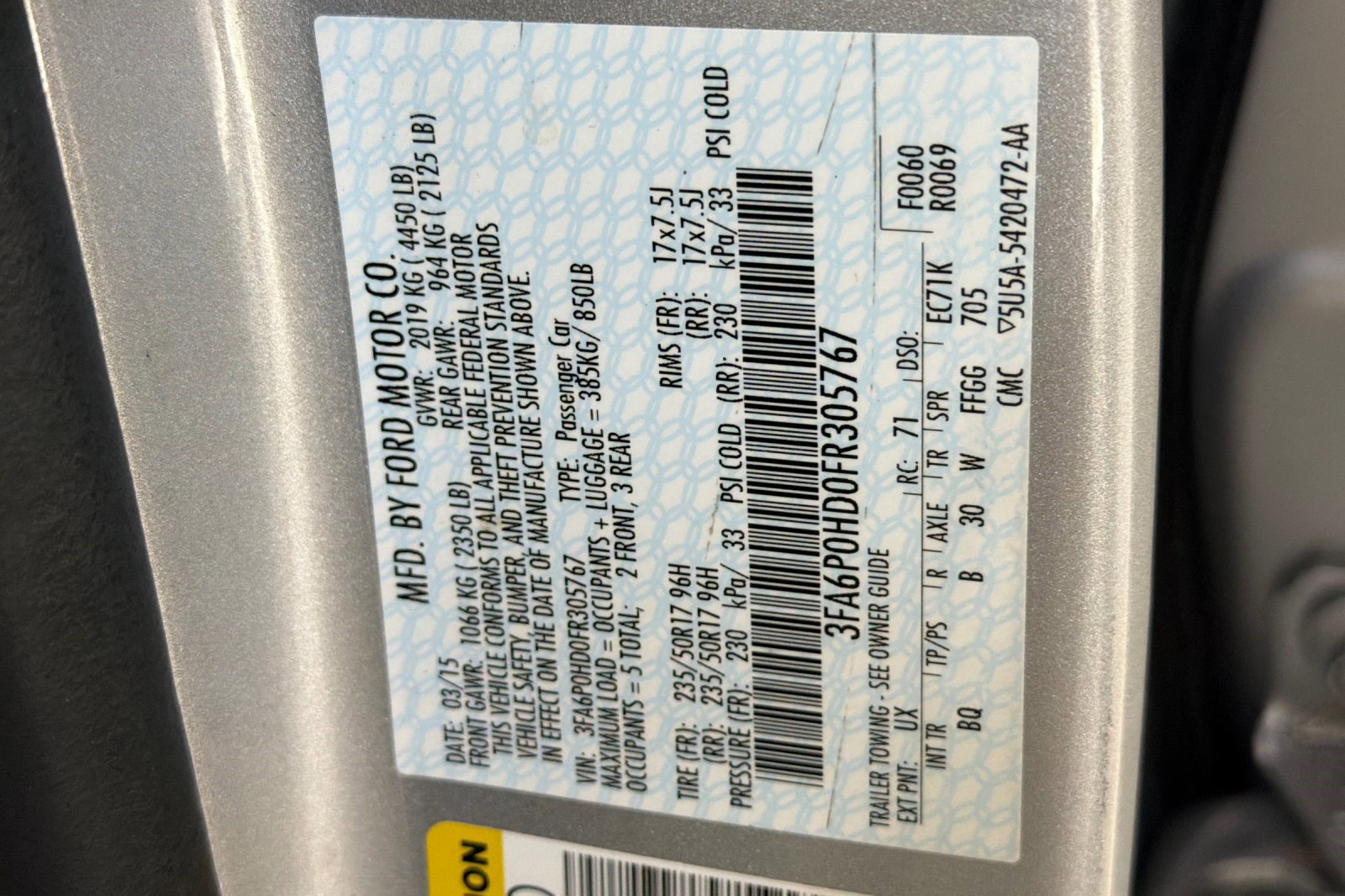 Used 2015 Ford Fusion SE w/ Equipment Group 202A FWD image 20