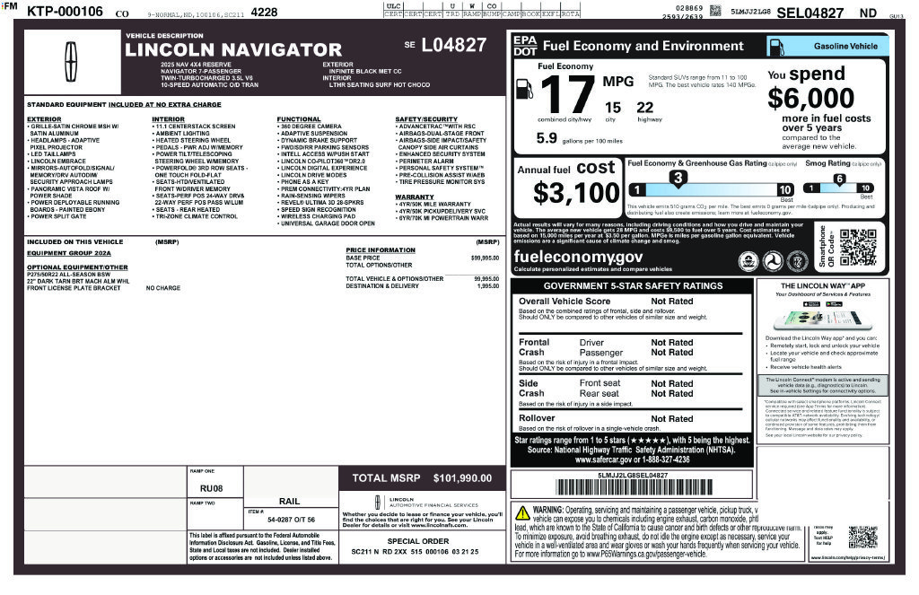Used 2025 Lincoln Navigator Reserve AWD/4WD image 31