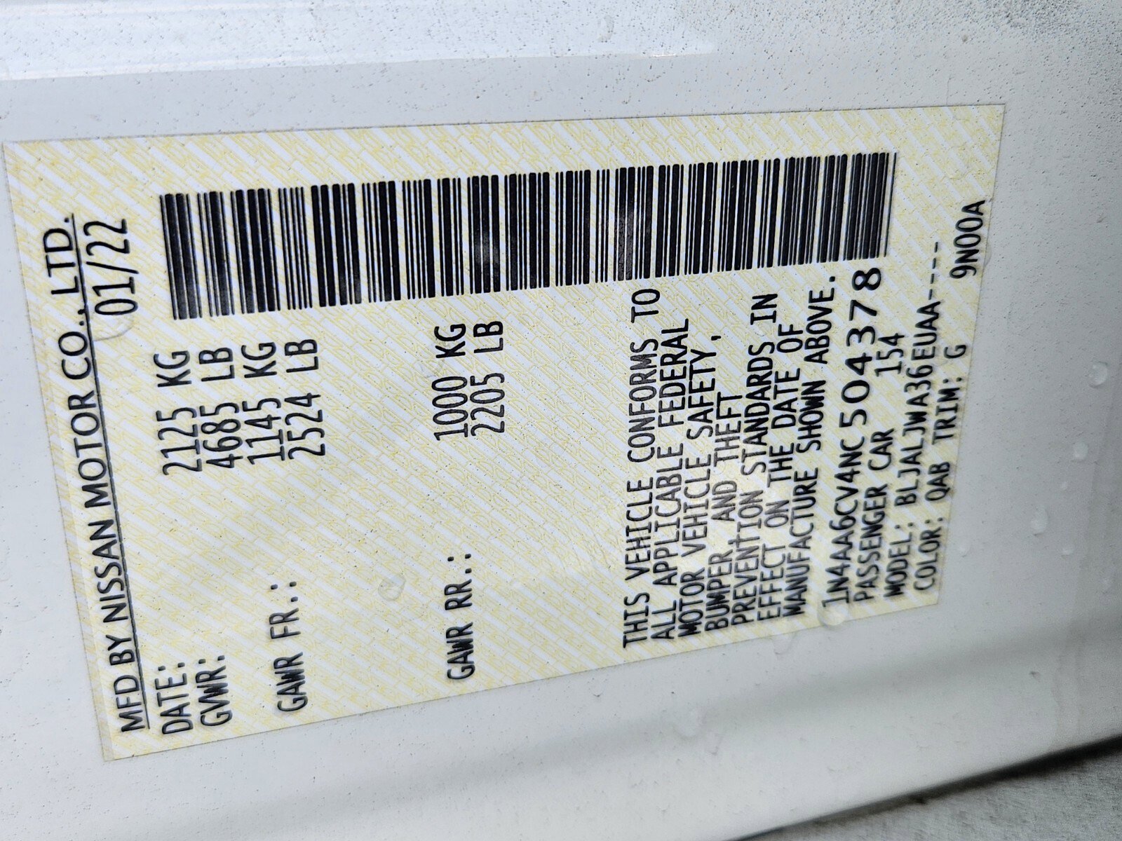 Used 2022 Nissan Maxima SV w/ Floor Mat Group FWD image 32